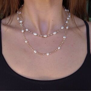 Freshwater Pearl & Crystal Necklace Bundle
